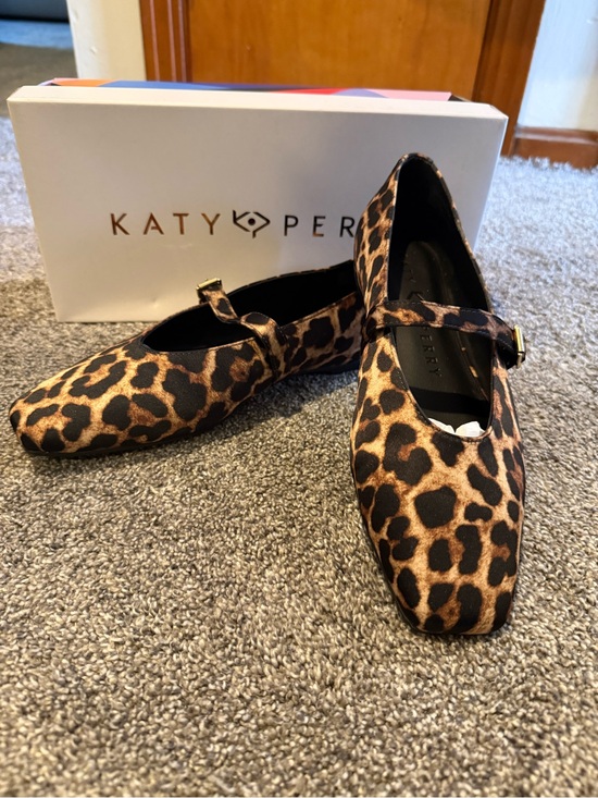 Katy Perry Collections Shoes - NEW Katy Perry Collections Leopard Print Mary Jane Flats - Brown